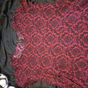 Torrid size 3 damask print tunic shirt